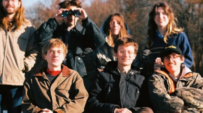 Florry band posing outside